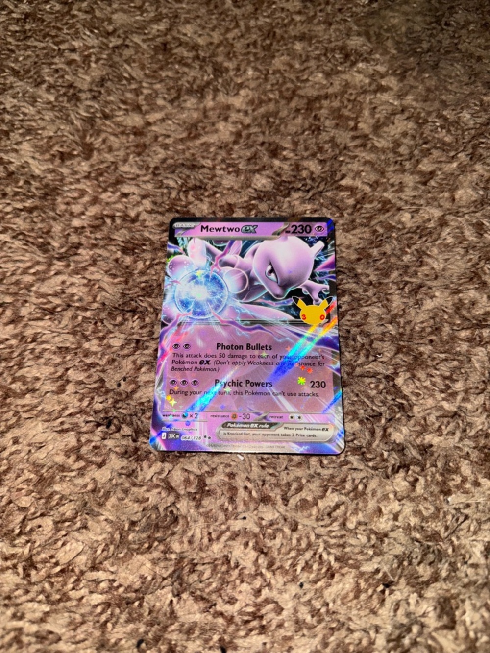 Mewtwo ex - 064/128 - ME: 30th Celebration (30C) Pokemon TCG Holo